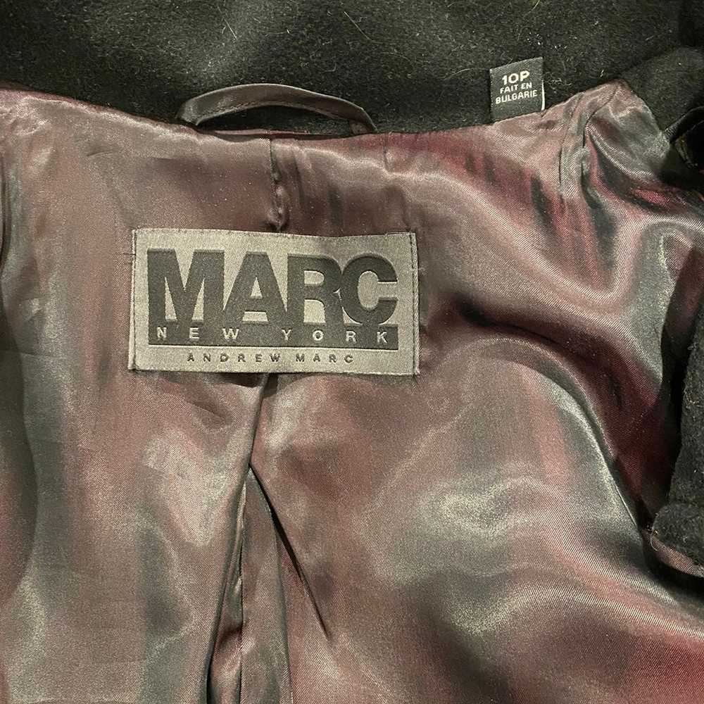 Andrew marc leather trim peacoat - image 11