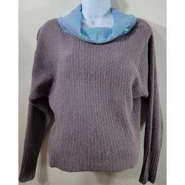 Other Love Change Mauve Sequin Cowl Neck Cropped S