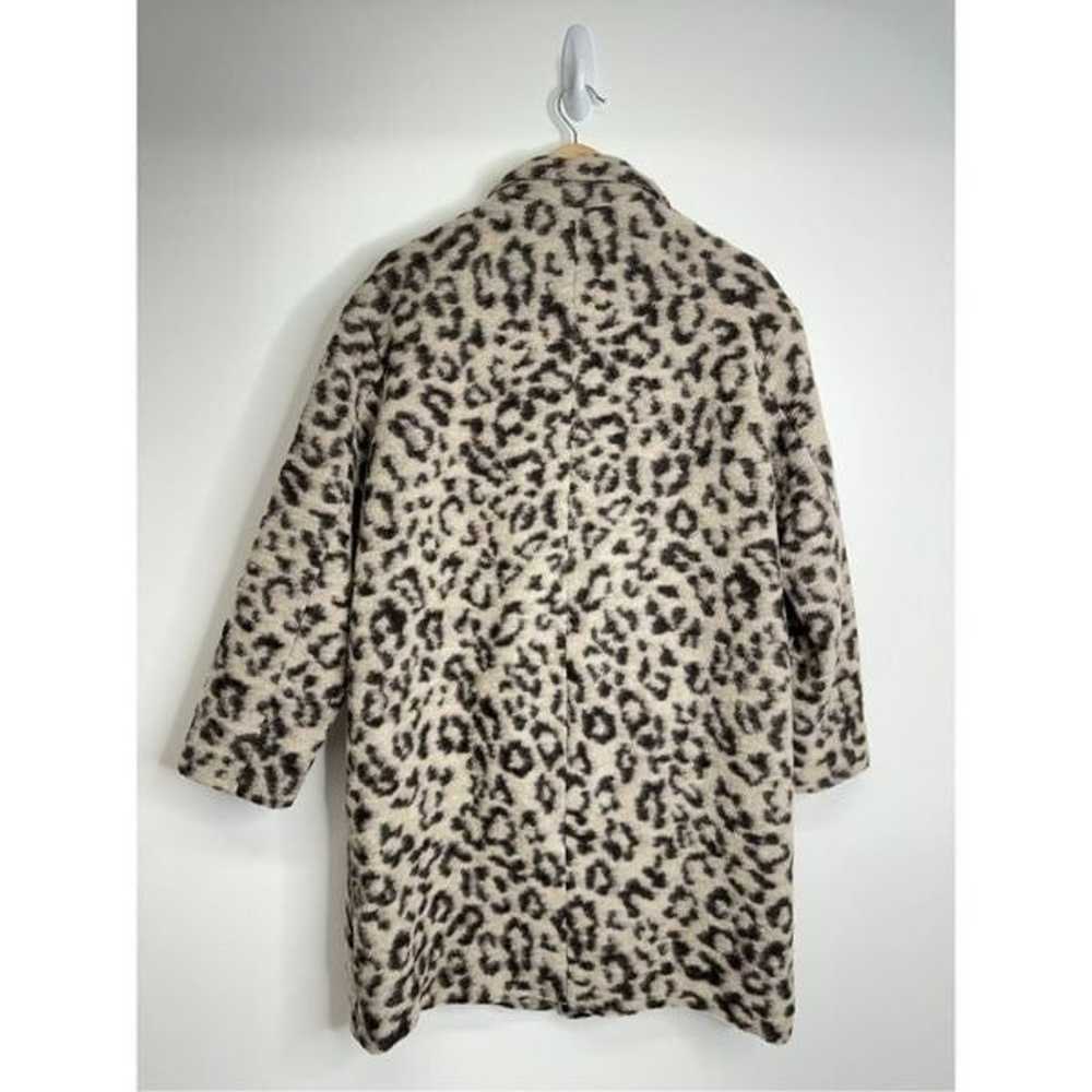 ASOS Wool Overcoat Womens Size 10 Leopard Print T… - image 4