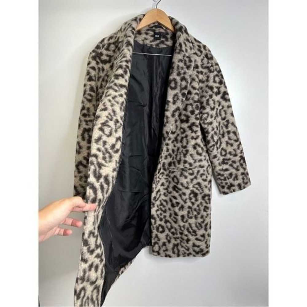 ASOS Wool Overcoat Womens Size 10 Leopard Print T… - image 6