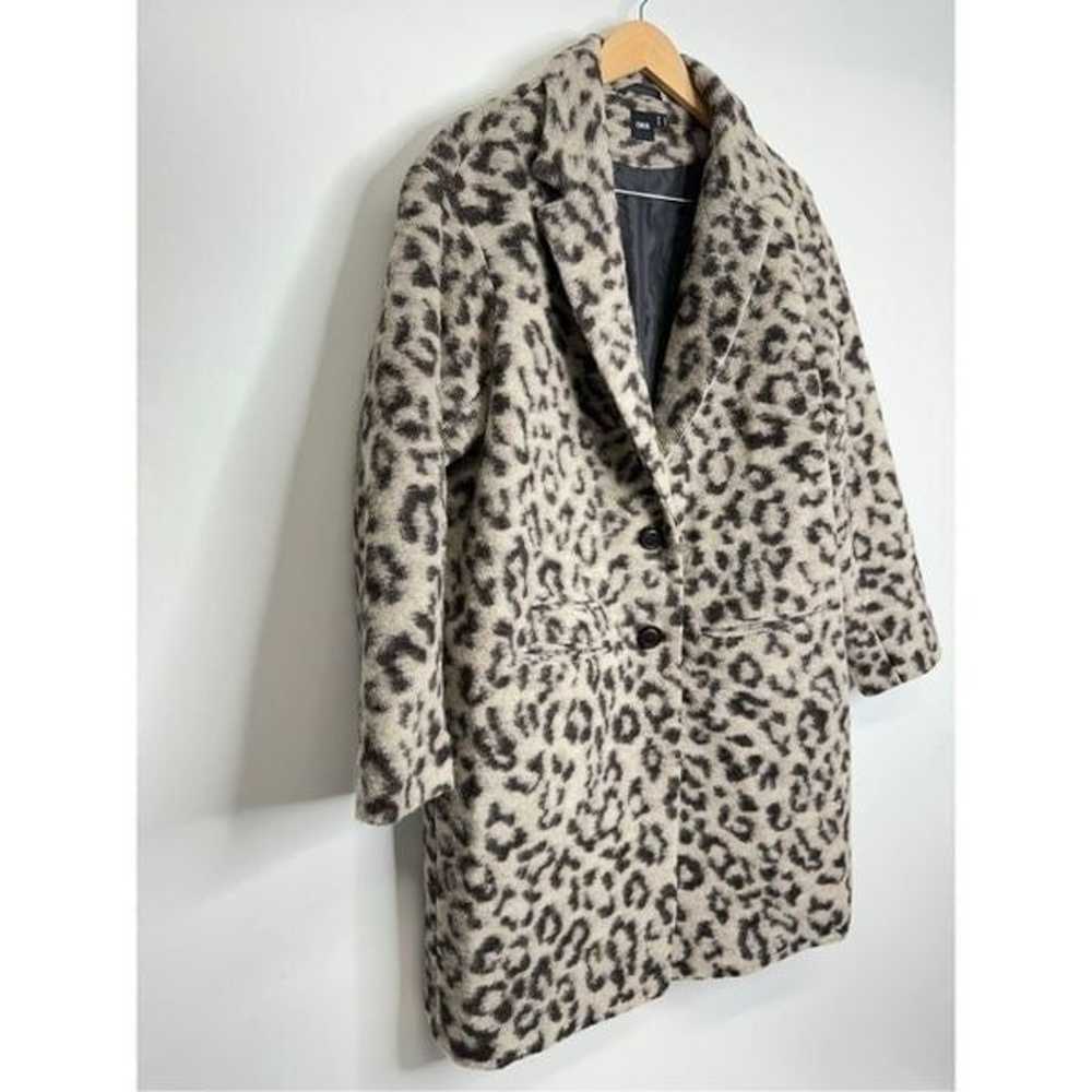 ASOS Wool Overcoat Womens Size 10 Leopard Print T… - image 7