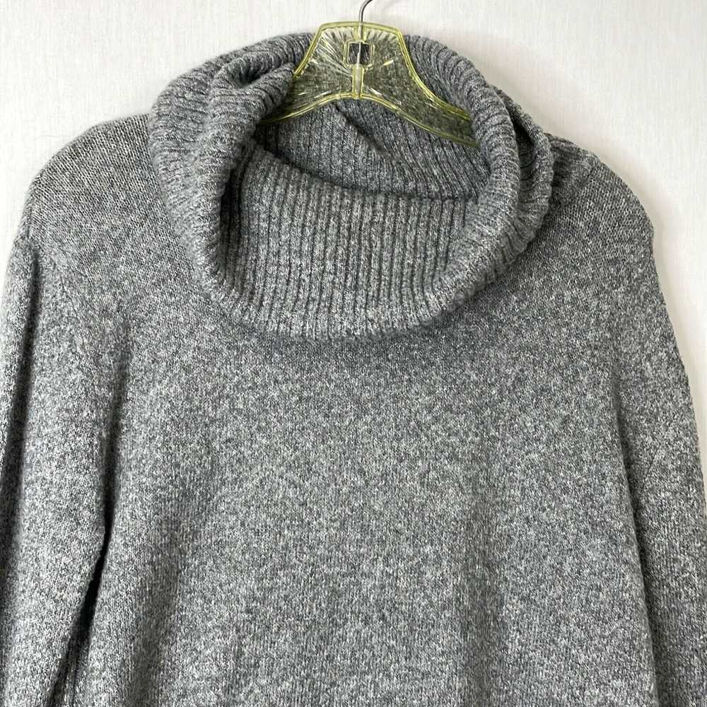 Vintage SO Womens Gray Long Sleeves Cowl Neck Kni… - image 3