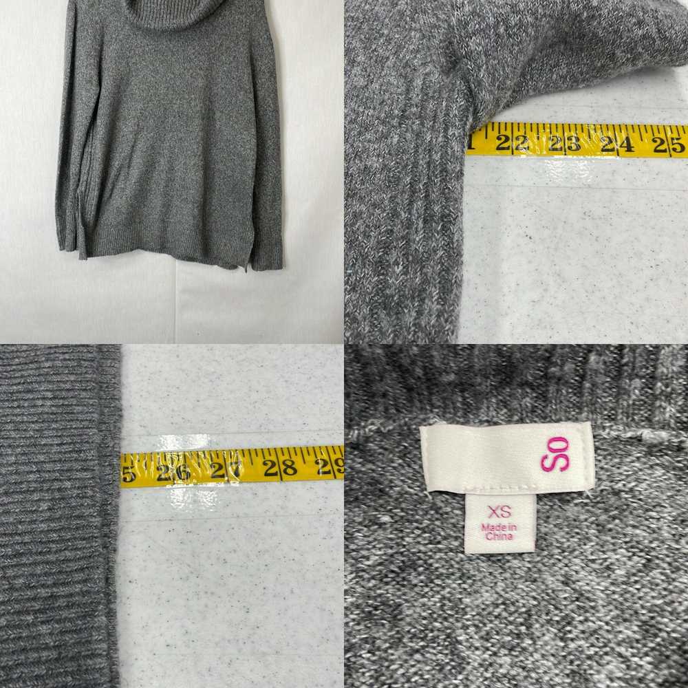 Vintage SO Womens Gray Long Sleeves Cowl Neck Kni… - image 4