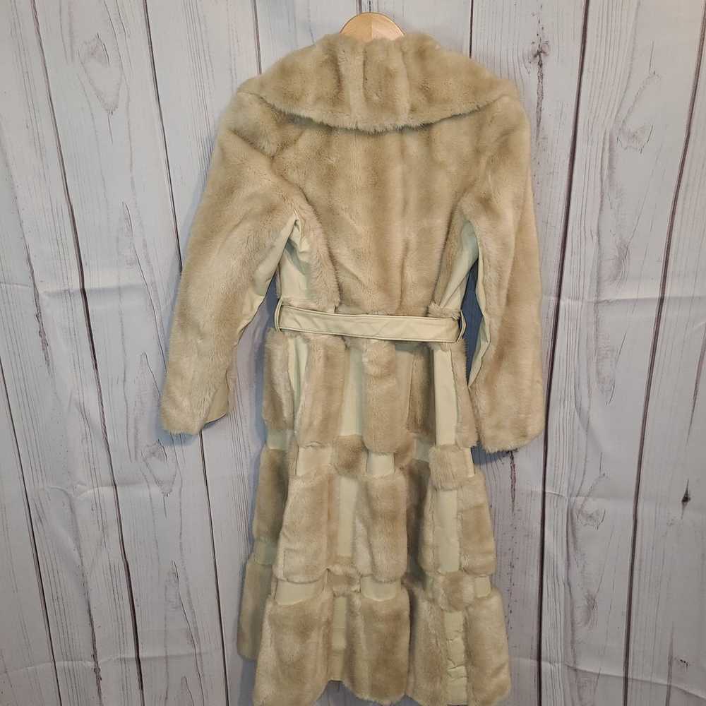 Vintage Rosewin leather and foe fur coat - image 3