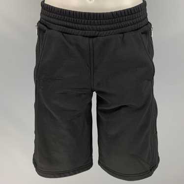 Moncler Black Cotton Blend Drawstring Shorts