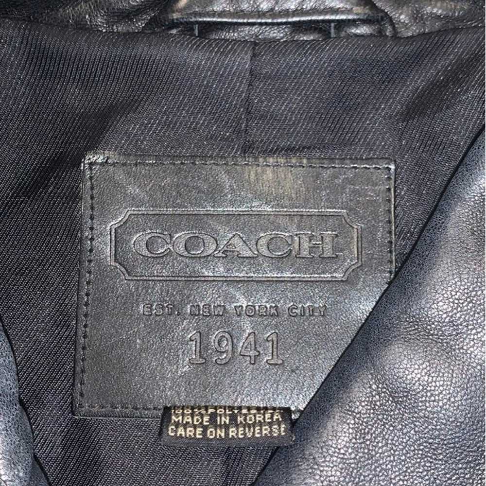 Coach leather jacket - image 3