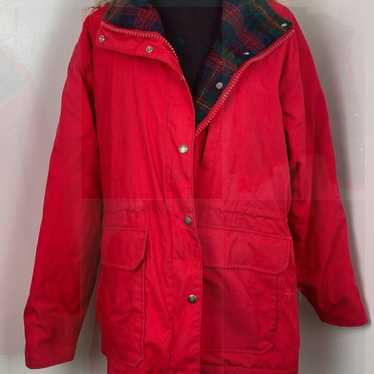 Vintage Red Woolrich Hooded Jacket