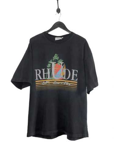 Rhude Rhude St. Barths Black Logo Oversized T-shir