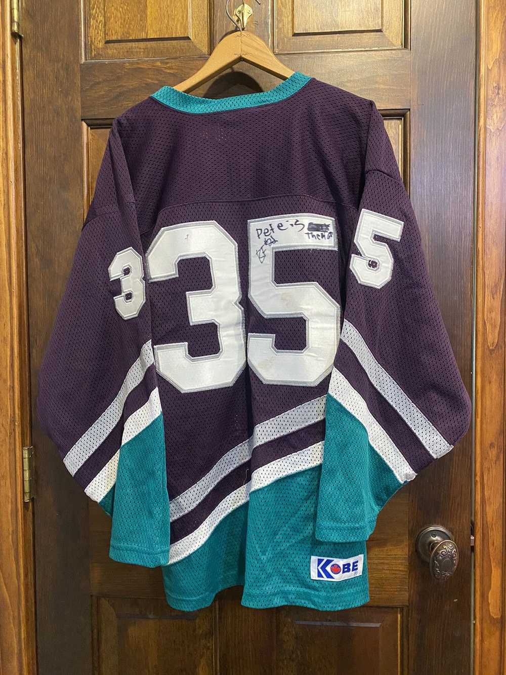 Vintage Kobe Springfield THL Hockey Jersey Mesh P… - image 2