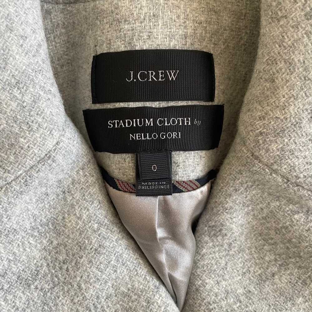 J.Crew Stadium-Cloth Majesty Peacoat, Size 0 - image 3