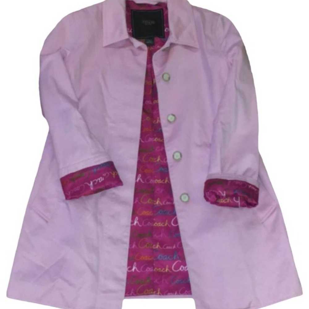 Coach Pink All Weather Coat Size 6 (S) - image 1