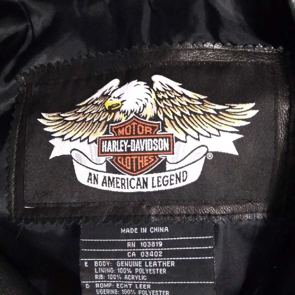 Harley-Davidson leather jacket size XS - image 6