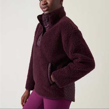 Athleta 1/4 Zip Sherpa