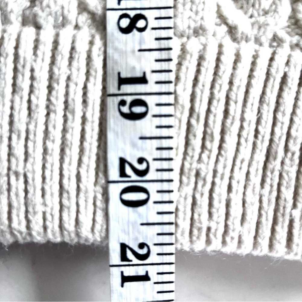 Zara Zara Oversized Ecru High Neck Cable Knit Chu… - image 7