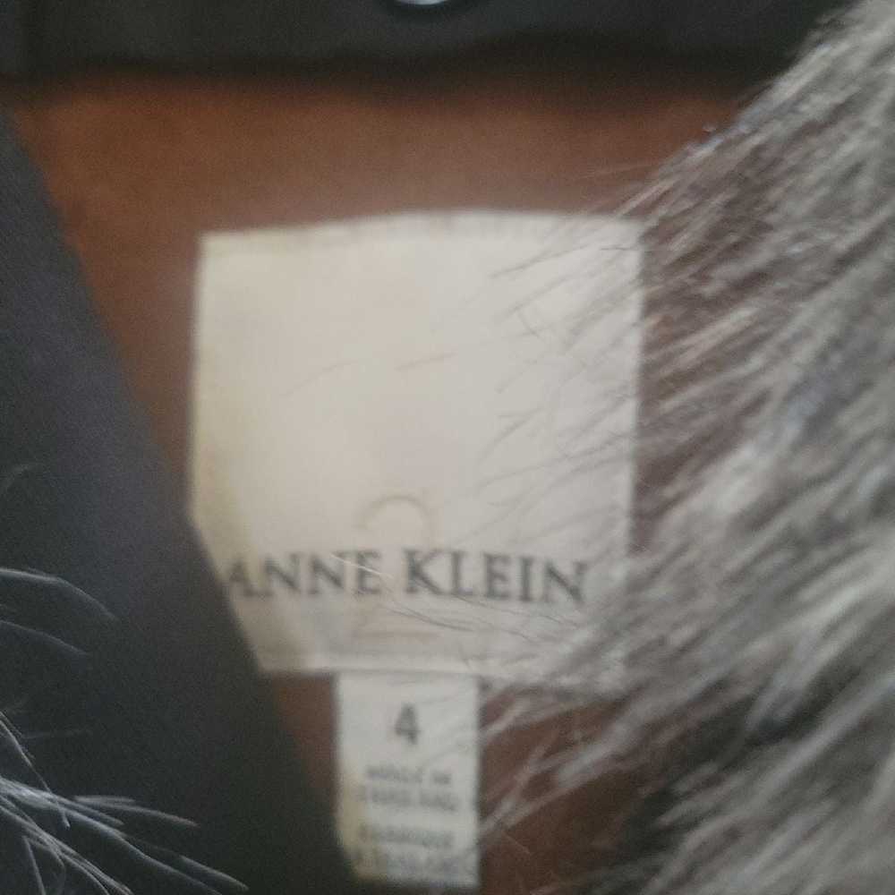 Anne Klein Fur Trench Coat - image 2