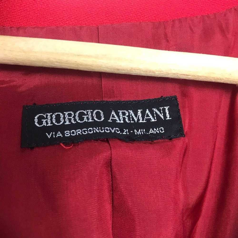 Giorgio Armani Red Women’s Blazer Size S - image 4