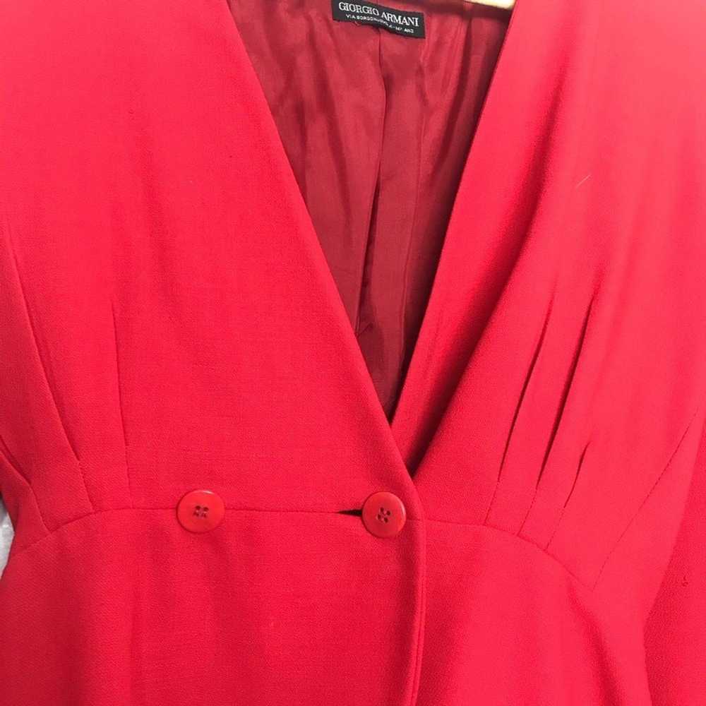 Giorgio Armani Red Women’s Blazer Size S - image 5