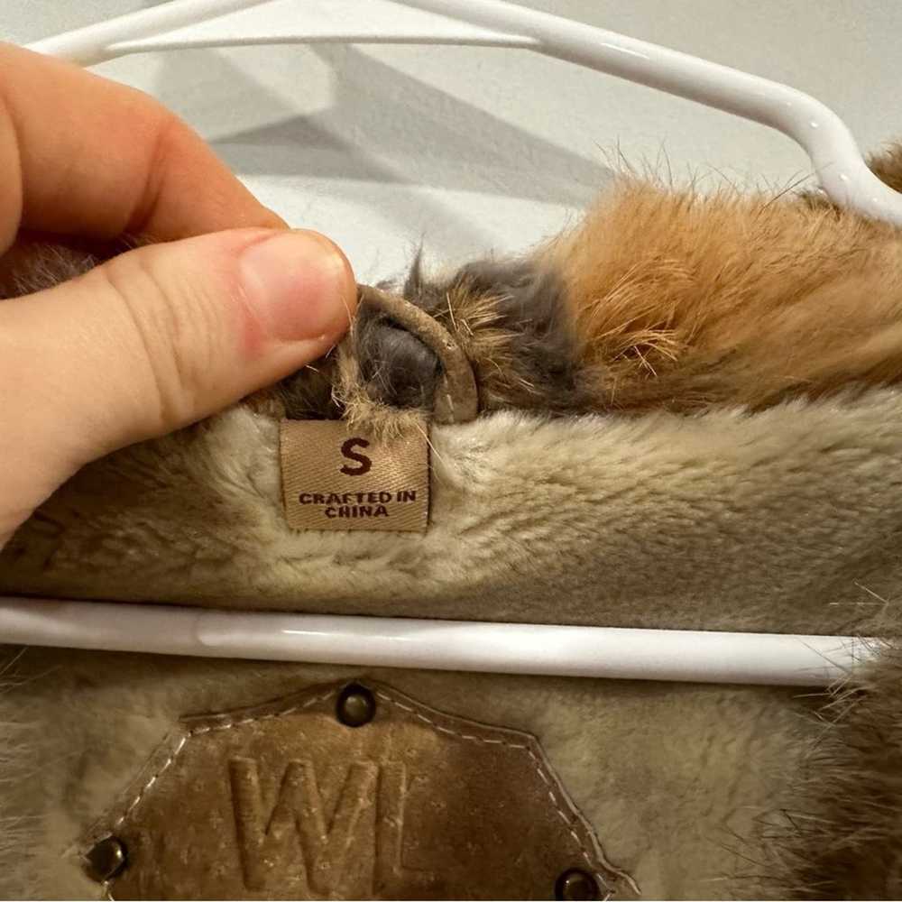 Wilson's Leather Blonde Suede Fur Collar Jacket S… - image 4
