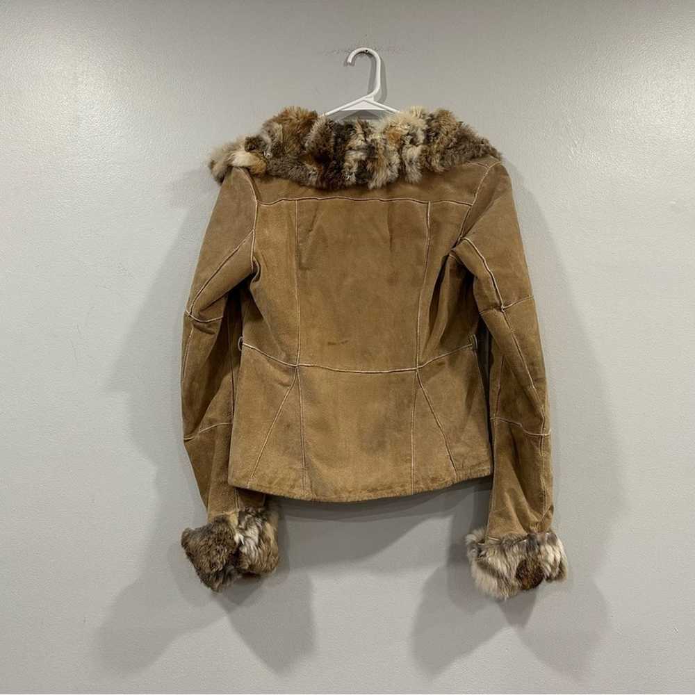 Wilson's Leather Blonde Suede Fur Collar Jacket S… - image 5