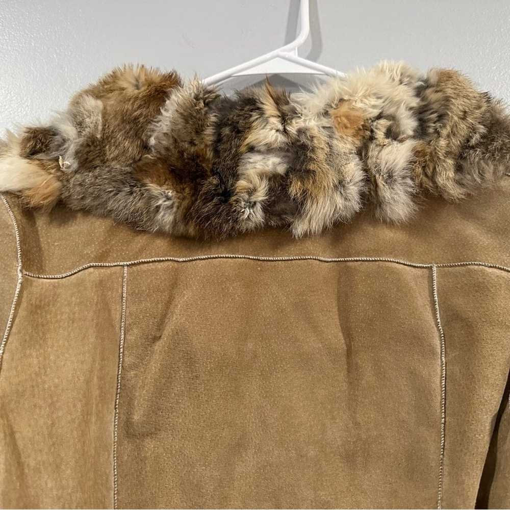 Wilson's Leather Blonde Suede Fur Collar Jacket S… - image 7