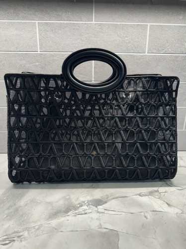 Valentino Valentino Mesh and Leather Bag