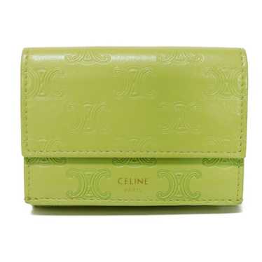 Celine CELINE Tri-fold Wallet Folded Compact Maca… - image 1