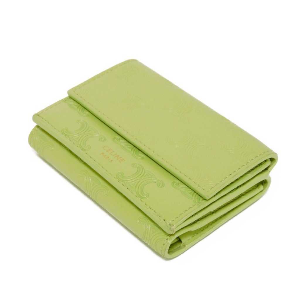 Celine CELINE Tri-fold Wallet Folded Compact Maca… - image 4