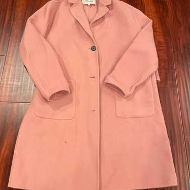 Womens DVF pink coat size S - image 1