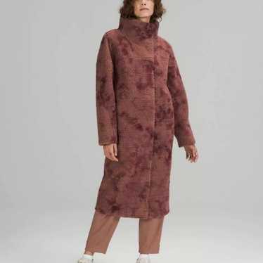 Lululemon Mauve Textured Fleece Coat Jacket - image 1