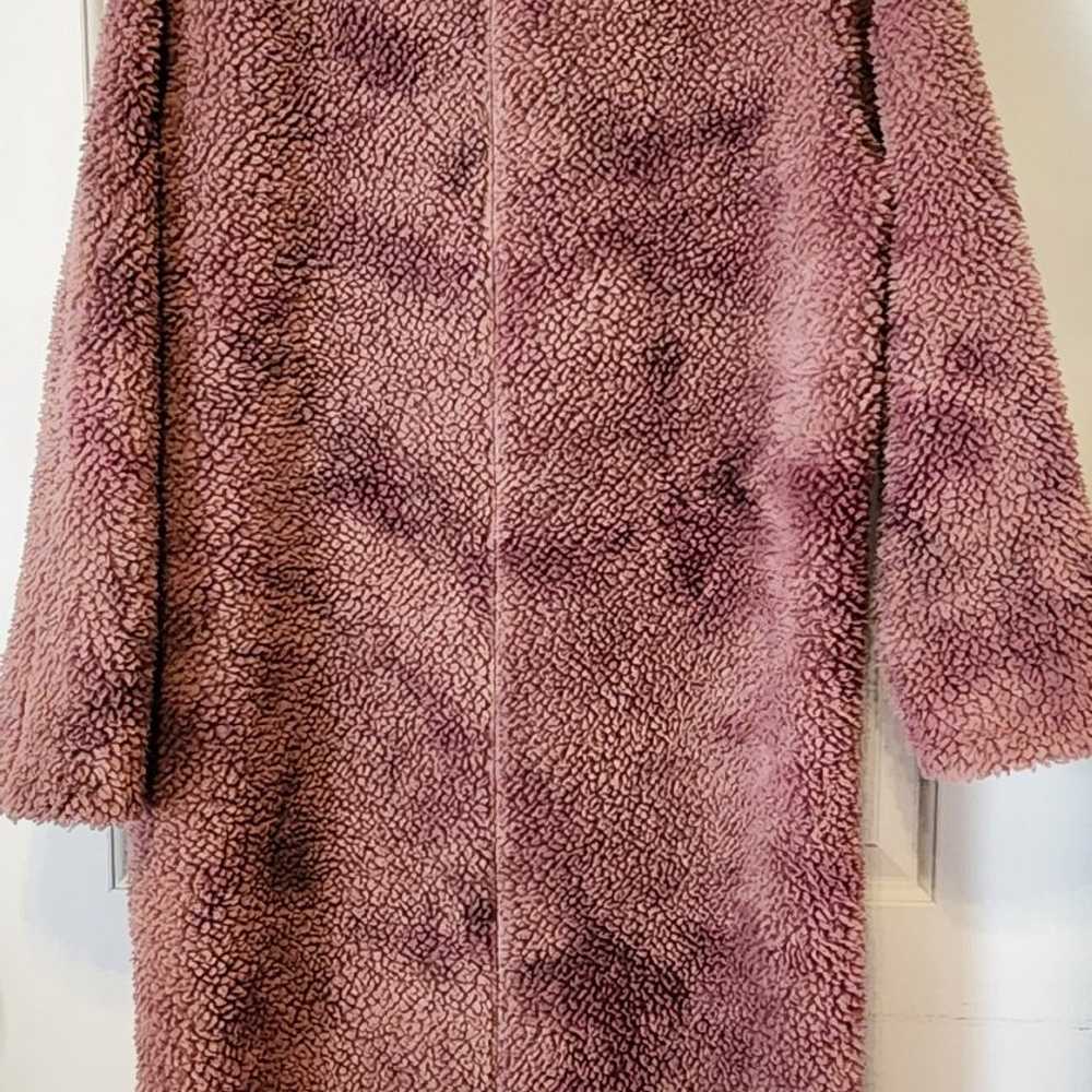 Lululemon Mauve Textured Fleece Coat Jacket - image 8