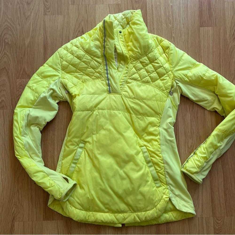Lululemon what the fluff pullover yellow size 8 j… - image 4