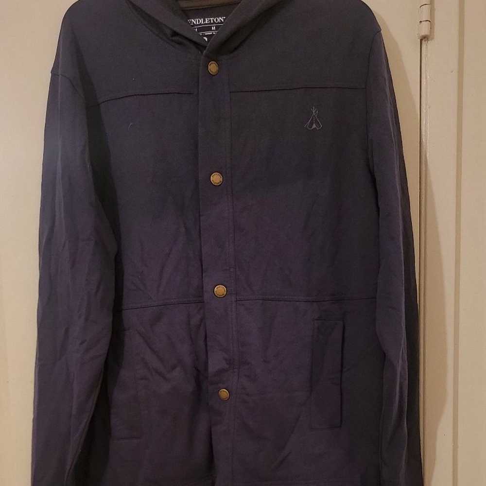 Pendleton button up Hooded Jacket Size Medium - image 1