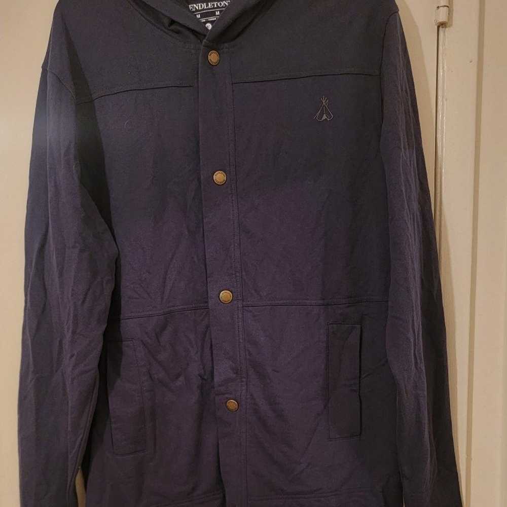 Pendleton button up Hooded Jacket Size Medium - image 4