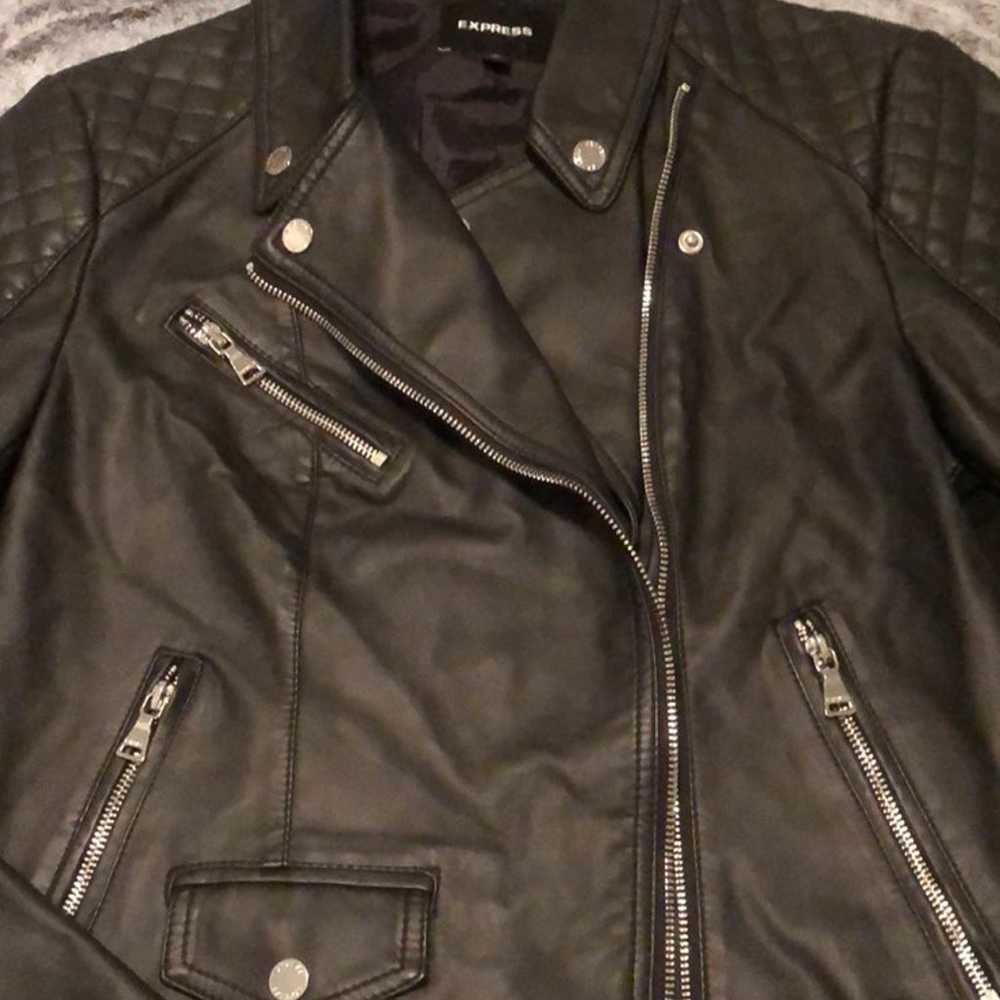 Faux Leather Moto Jacket from Express - image 2