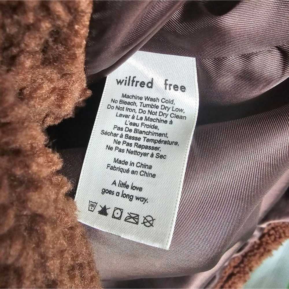 Aritzia Wilfred Teddy Coat Chocolate Brown Long S… - image 7