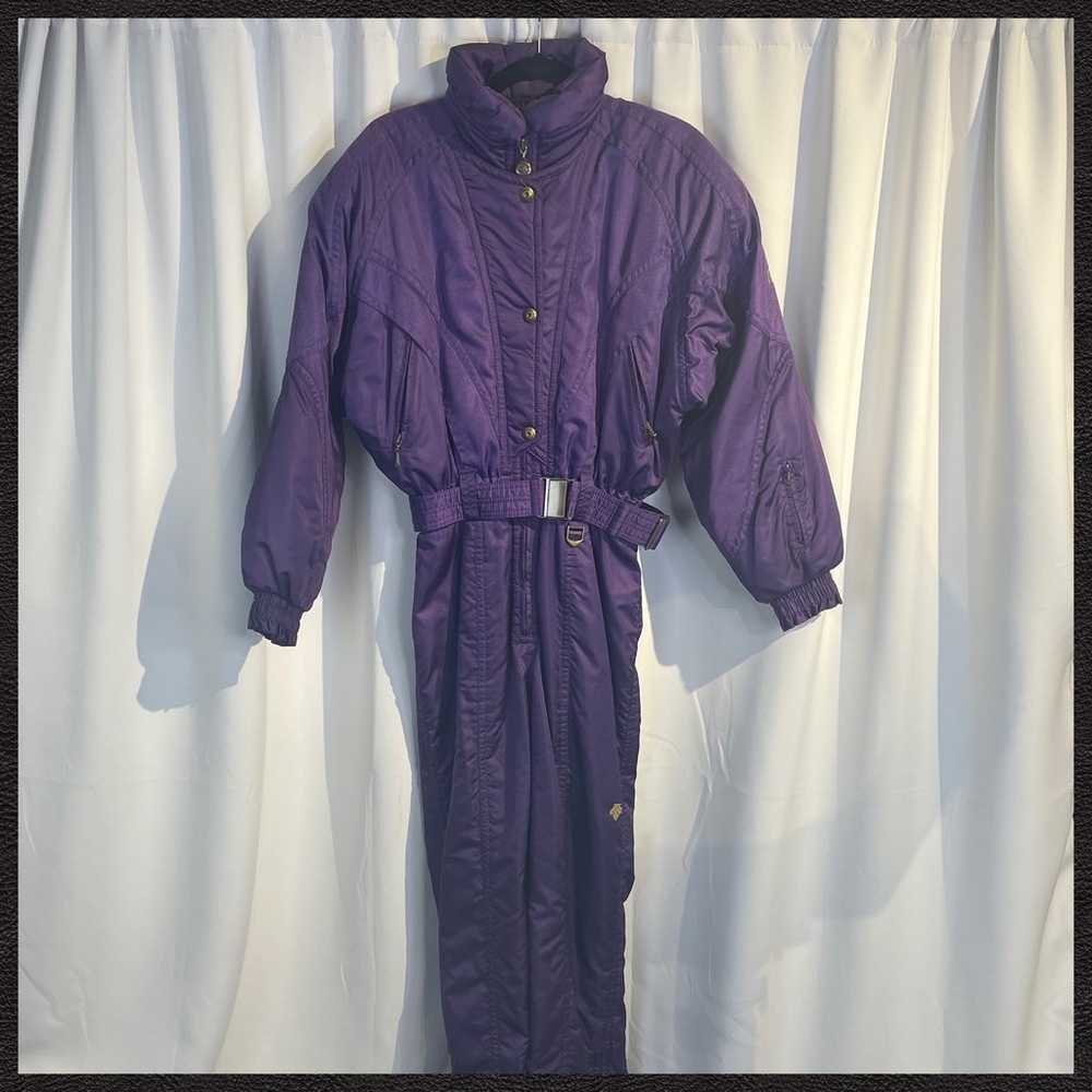 Vintage 90’s Descente Purple One Piece Ski Suit -… - image 1