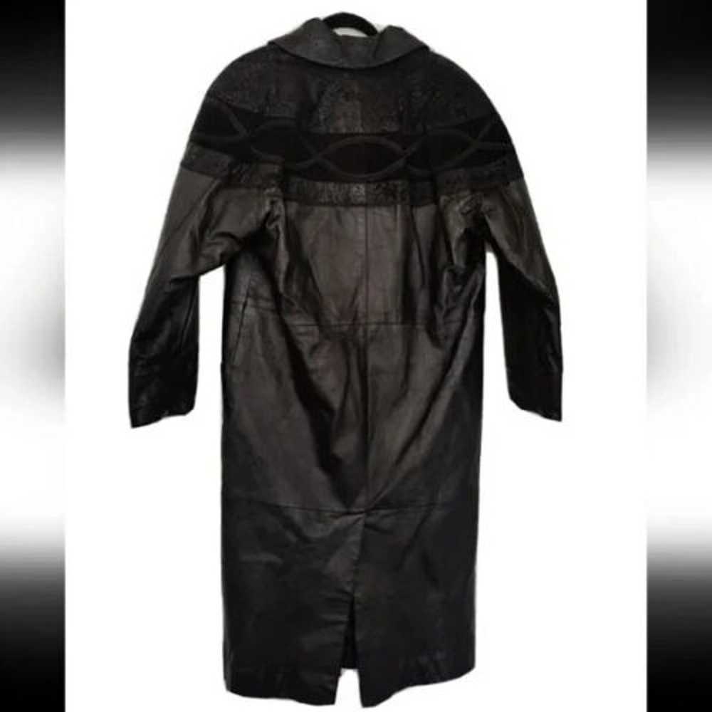Vintage G III Womens Black Leather Long Sleeve Po… - image 2
