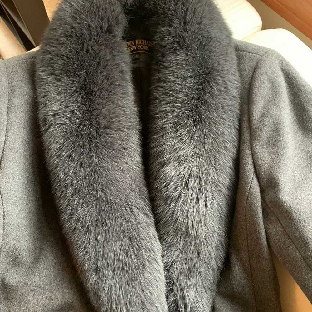 Marvin Richards gray full length fur coa - image 2