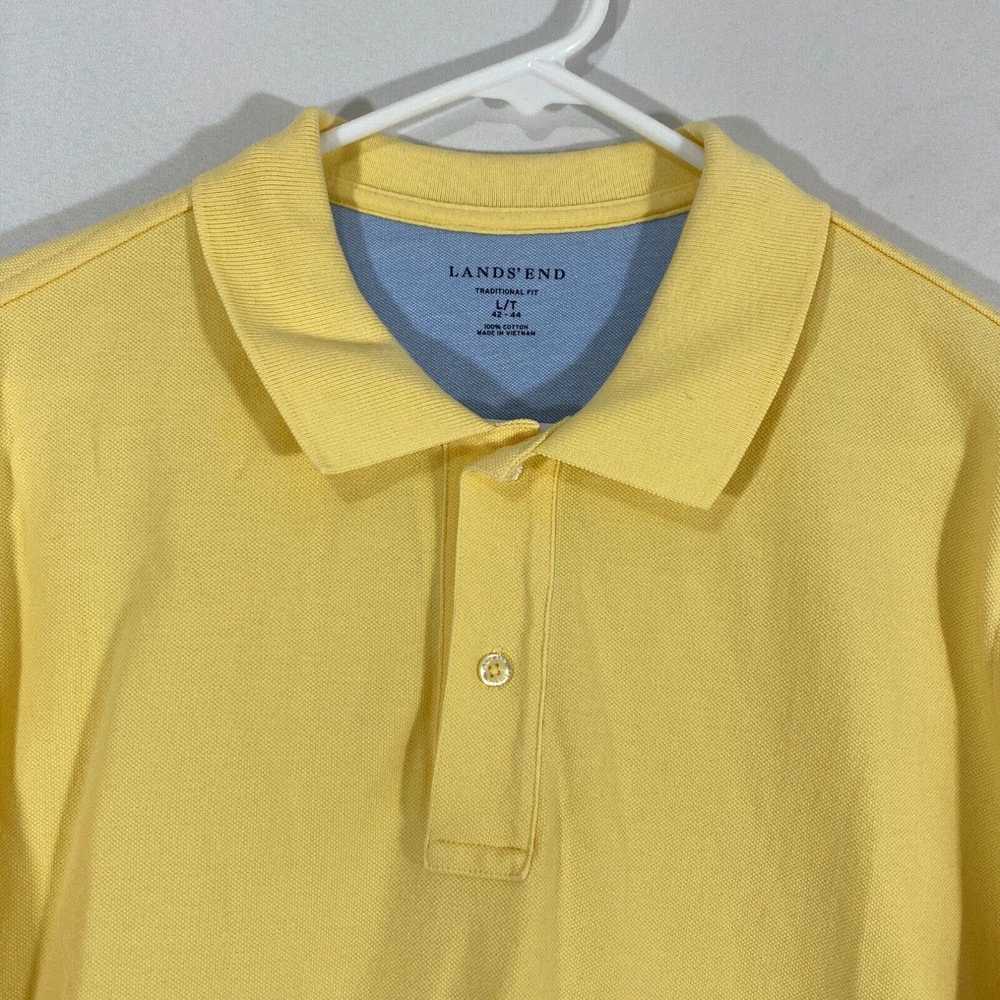 Vintage Lands’ End Mens Yellow Cotton Traditional… - image 3