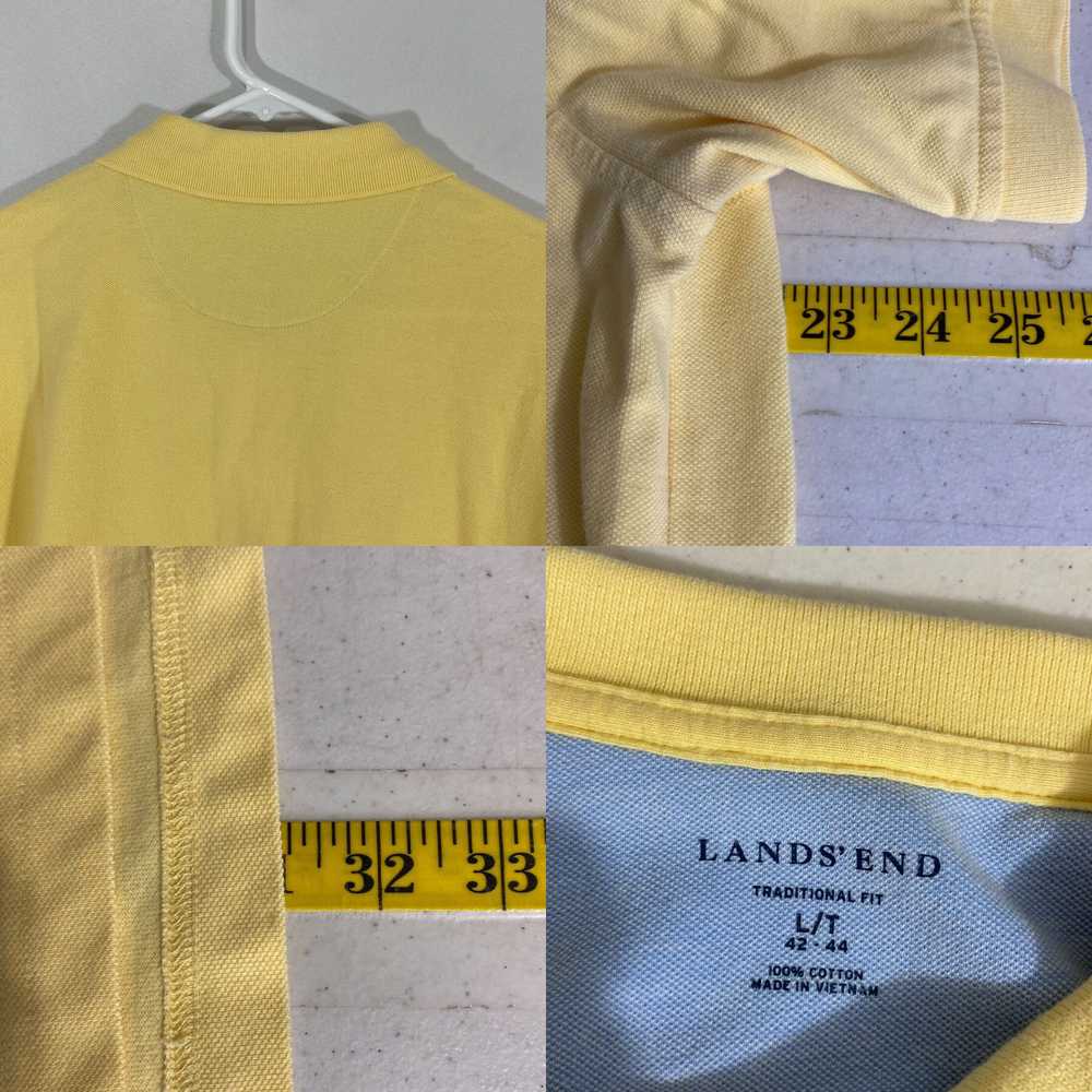 Vintage Lands’ End Mens Yellow Cotton Traditional… - image 4