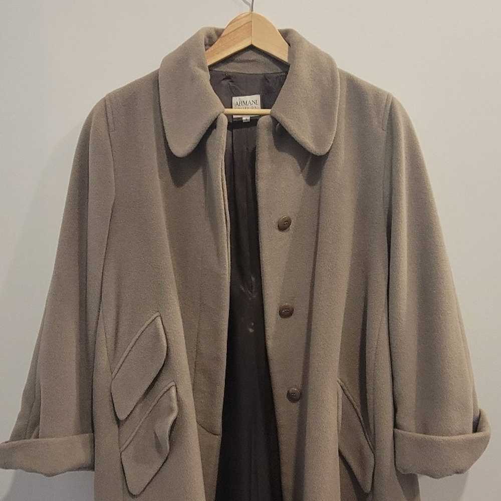 armani collezioni wool coat - image 2