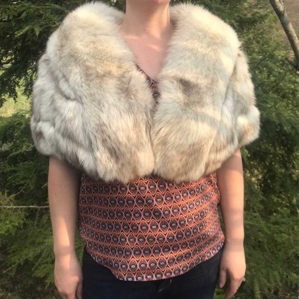 Vintage I.J. Fox Fur Shawl - image 3