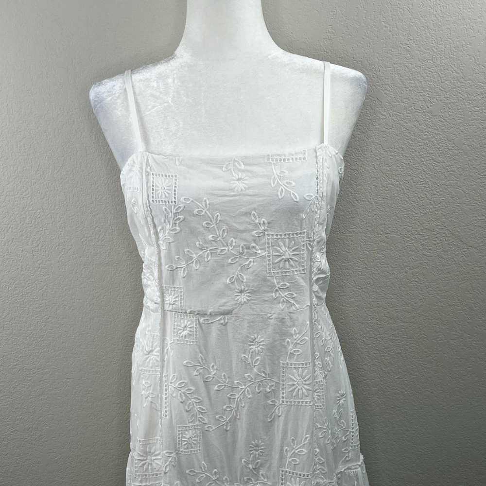 Other Adelyn Rae White Drop Waist Embroidered Pop… - image 5