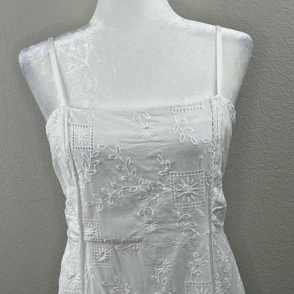 Other Adelyn Rae White Drop Waist Embroidered Pop… - image 6