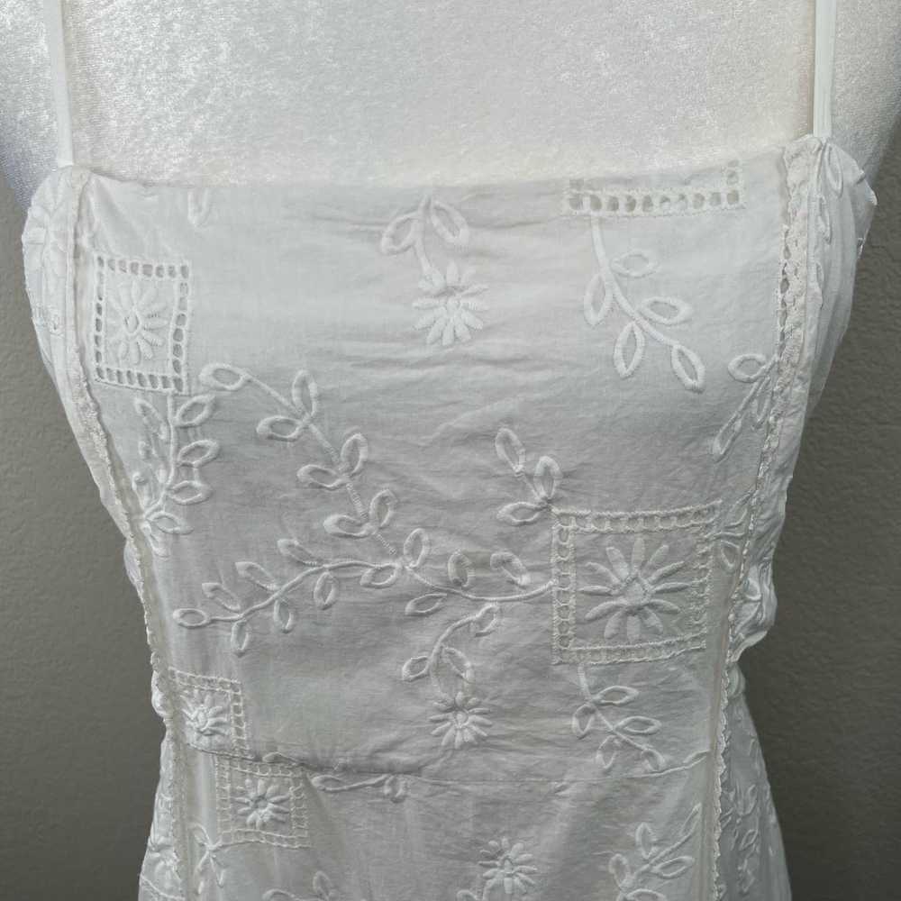 Other Adelyn Rae White Drop Waist Embroidered Pop… - image 7