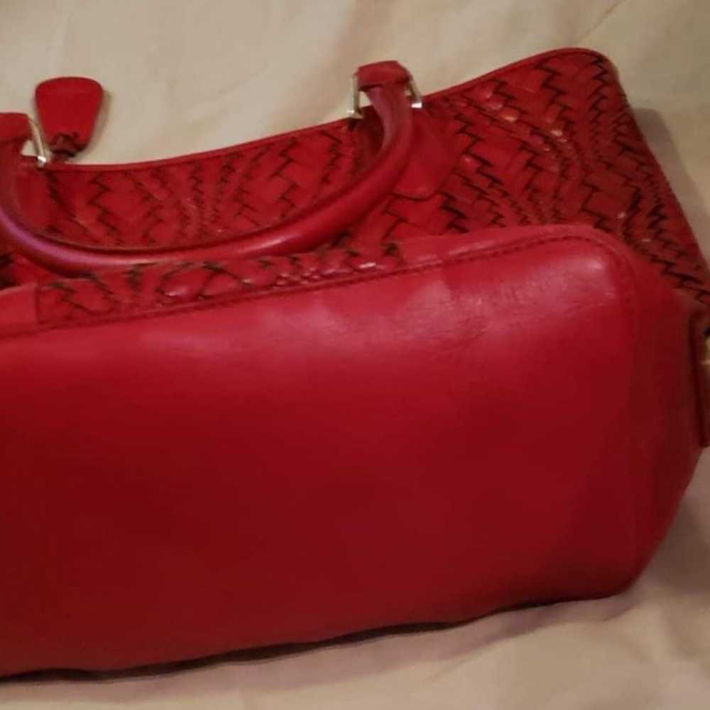 Red leather Cole Haan shoulder bag - image 2