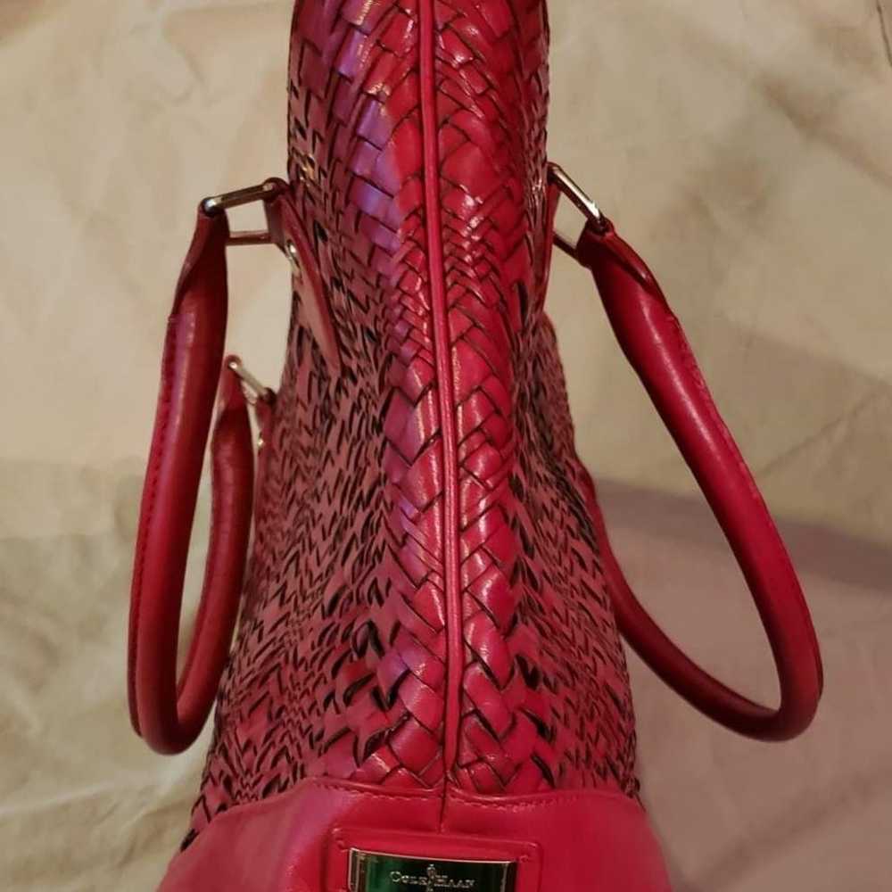 Red leather Cole Haan shoulder bag - image 3