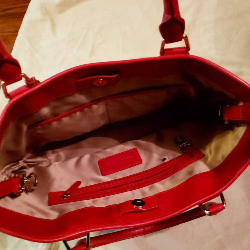 Red leather Cole Haan shoulder bag - image 5
