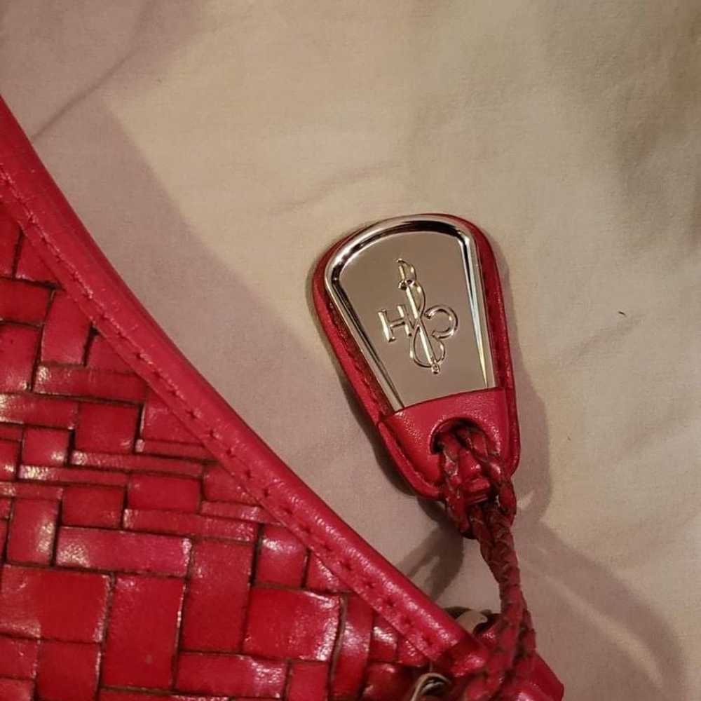 Red leather Cole Haan shoulder bag - image 8