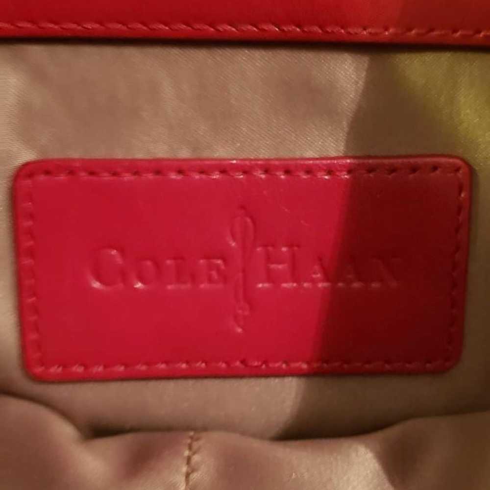 Red leather Cole Haan shoulder bag - image 9